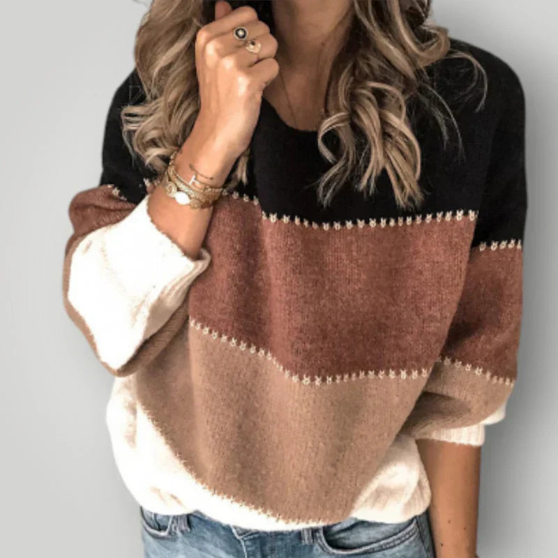 Suéter De Punto De Corte Relajado Para Mujer | Ideal Para Otoño E Invierno