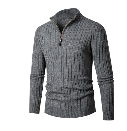 Jersey Con Media Cremallera Y Cuello Alto Para Hombres | Ideal Para Uso Diario Y Trabajo
