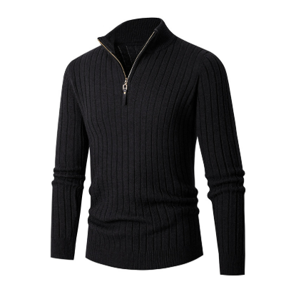 Jersey Con Media Cremallera Y Cuello Alto Para Hombres | Ideal Para Uso Diario Y Trabajo