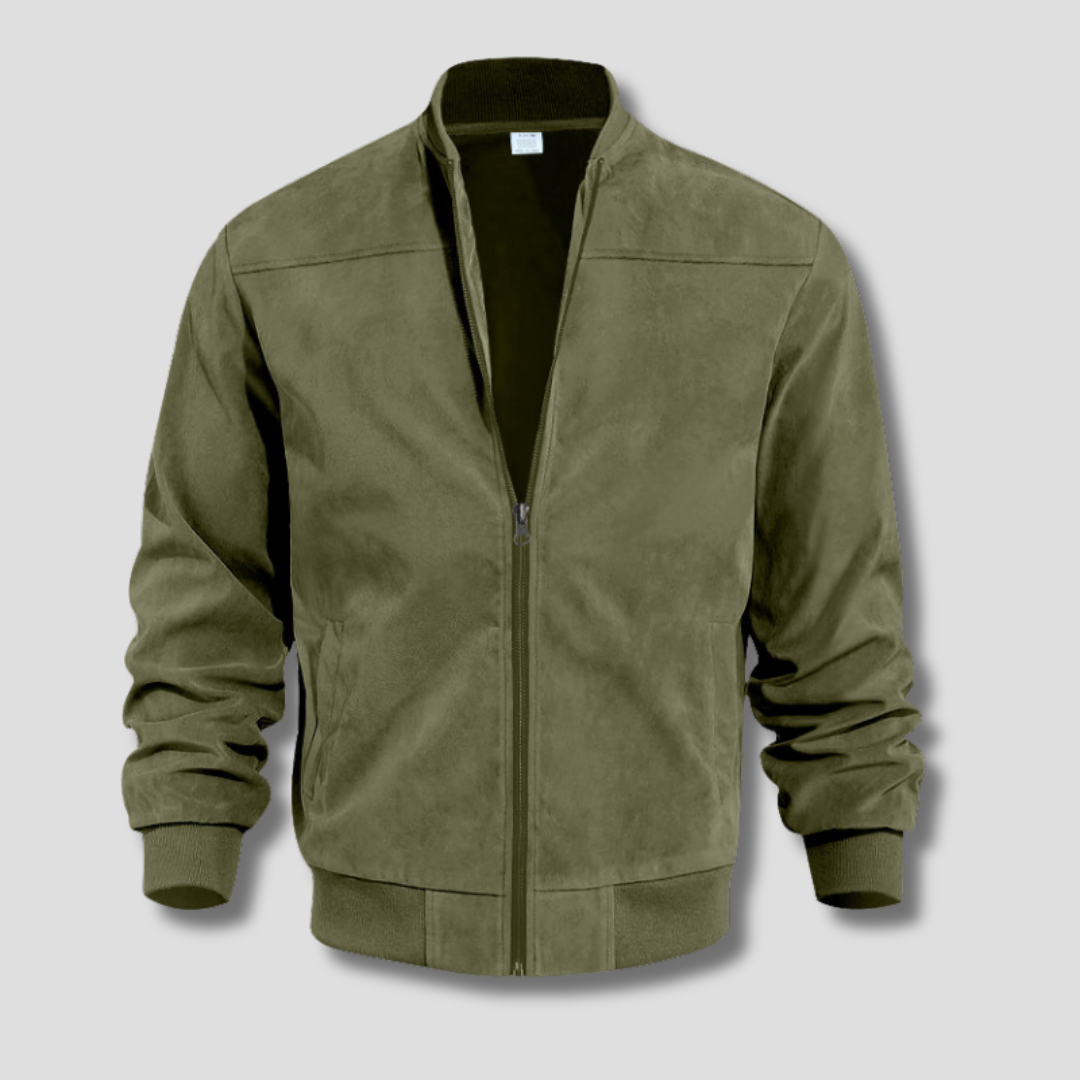 Chaqueta Bomber con Cierre de Cremallera para Adultos | Ideal para Períodos de Entretiempo