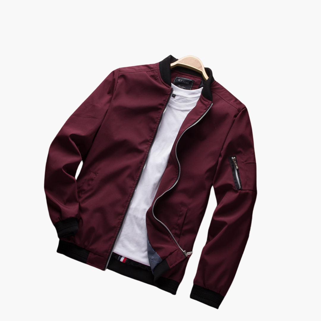 Chaqueta Bomber Con Bolsillos Con Cremallera Para Hombre | Ideal Para Uso Diario Y Urbano