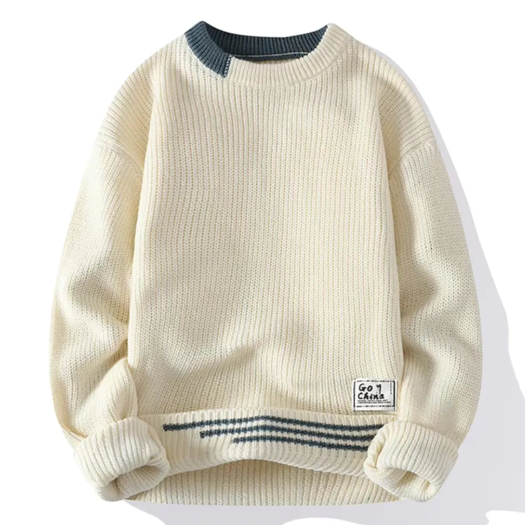 Jersey de Punto para Hombre con Cuello Redondo | Ideal para Uso Diario