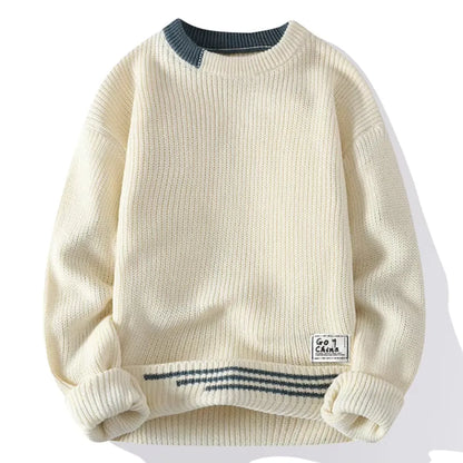 Jersey de Punto para Hombre con Cuello Redondo | Ideal para Uso Diario