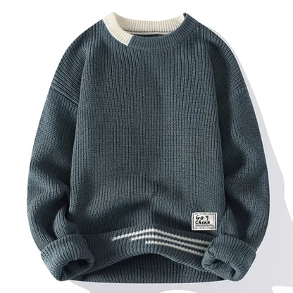 Jersey de Punto para Hombre con Cuello Redondo | Ideal para Uso Diario