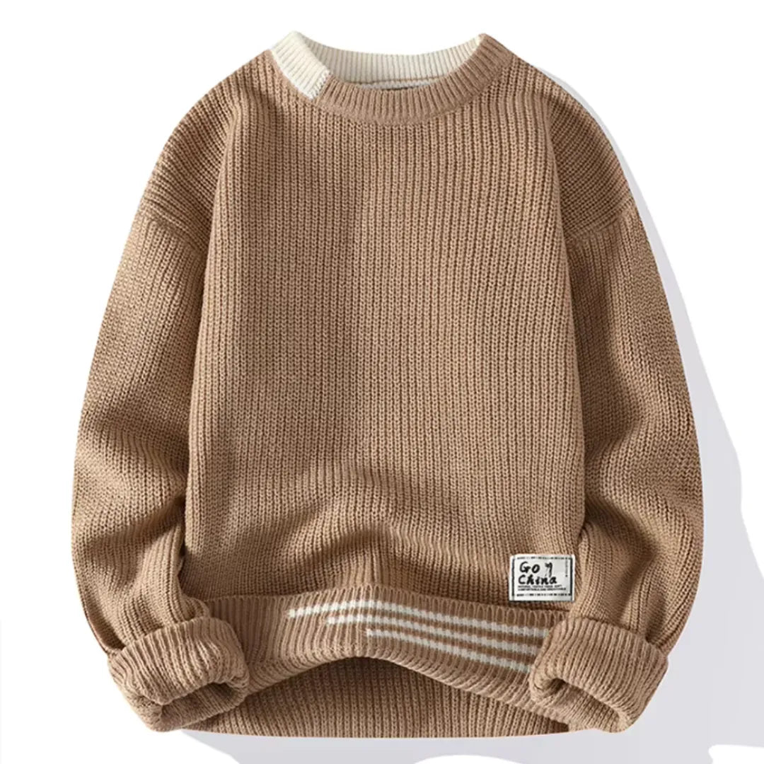 Jersey de Punto para Hombre con Cuello Redondo | Ideal para Uso Diario