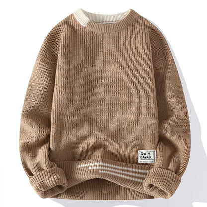 Jersey de Punto para Hombre con Cuello Redondo | Ideal para Uso Diario