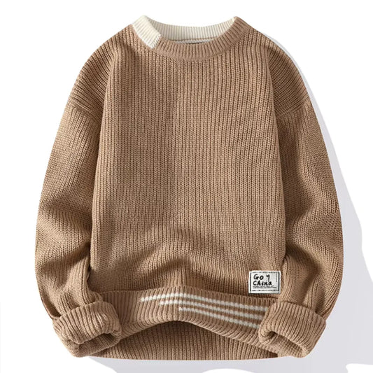 Jersey de Punto para Hombre con Cuello Redondo | Ideal para Uso Diario