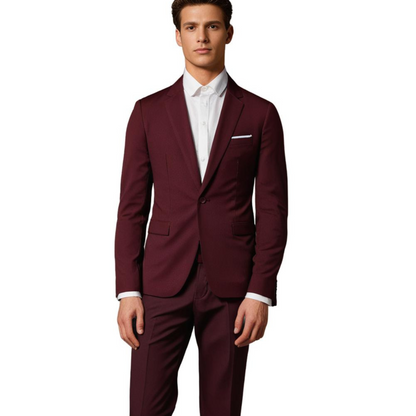 Traje de Hombre con Blazer y Pantalón Recto Coordinados | Ideal para Ocupaciones Formales