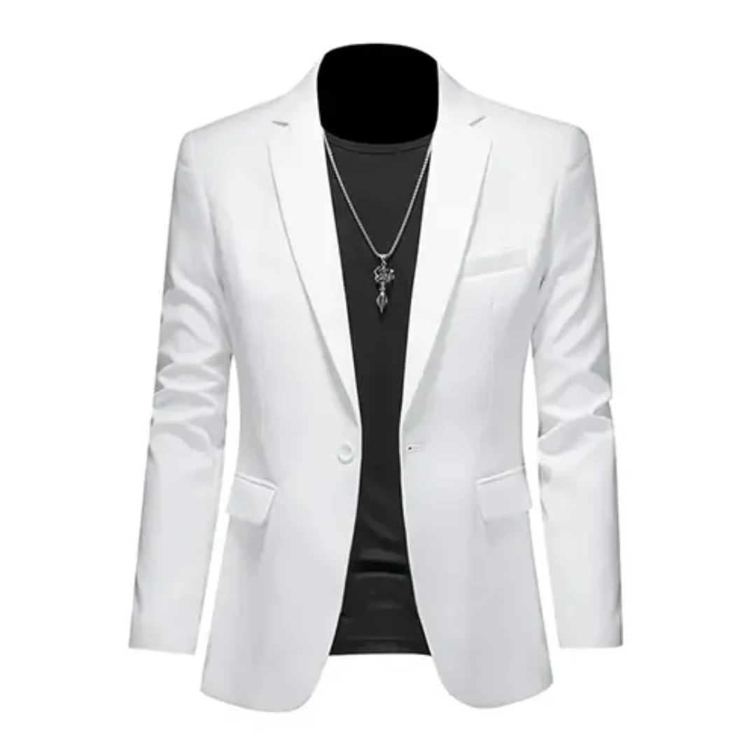 Blazer Slim-Fit Con Cierre Frontal Para Hombre | Ideal Para Uso Formal Y Semi-Formal