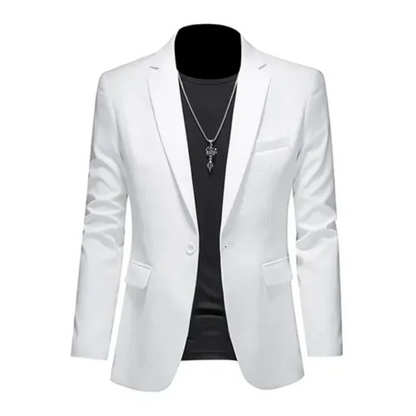 Blazer Slim-Fit Con Cierre Frontal Para Hombre | Ideal Para Uso Formal Y Semi-Formal