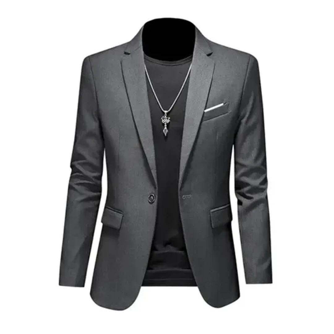 Blazer Slim-Fit Con Cierre Frontal Para Hombre | Ideal Para Uso Formal Y Semi-Formal