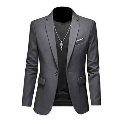 Blazer Slim-Fit Con Cierre Frontal Para Hombre | Ideal Para Uso Formal Y Semi-Formal