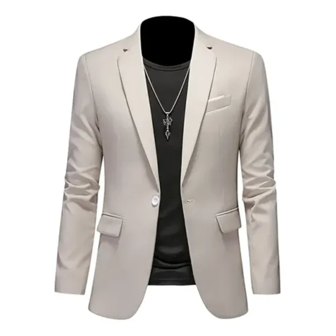 Blazer Slim-Fit Con Cierre Frontal Para Hombre | Ideal Para Uso Formal Y Semi-Formal