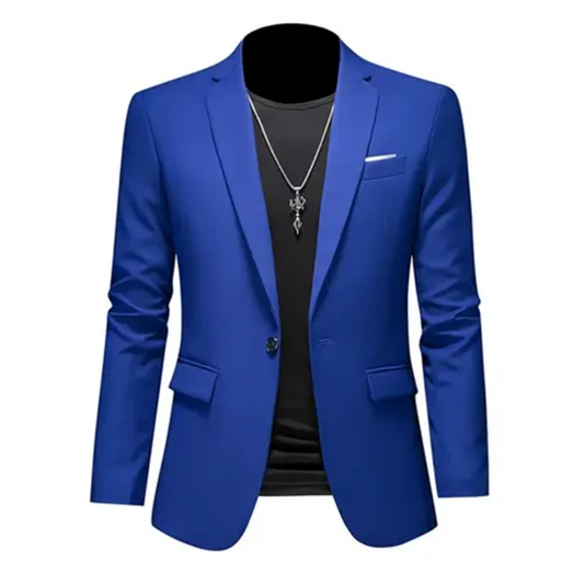 Blazer Slim-Fit Con Cierre Frontal Para Hombre | Ideal Para Uso Formal Y Semi-Formal