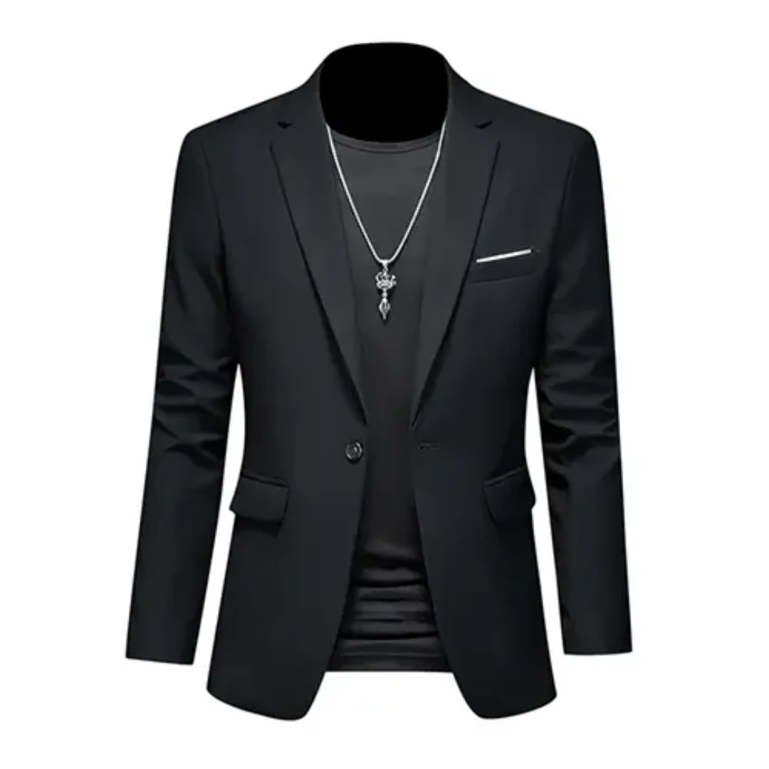 Blazer Slim-Fit Con Cierre Frontal Para Hombre | Ideal Para Uso Formal Y Semi-Formal