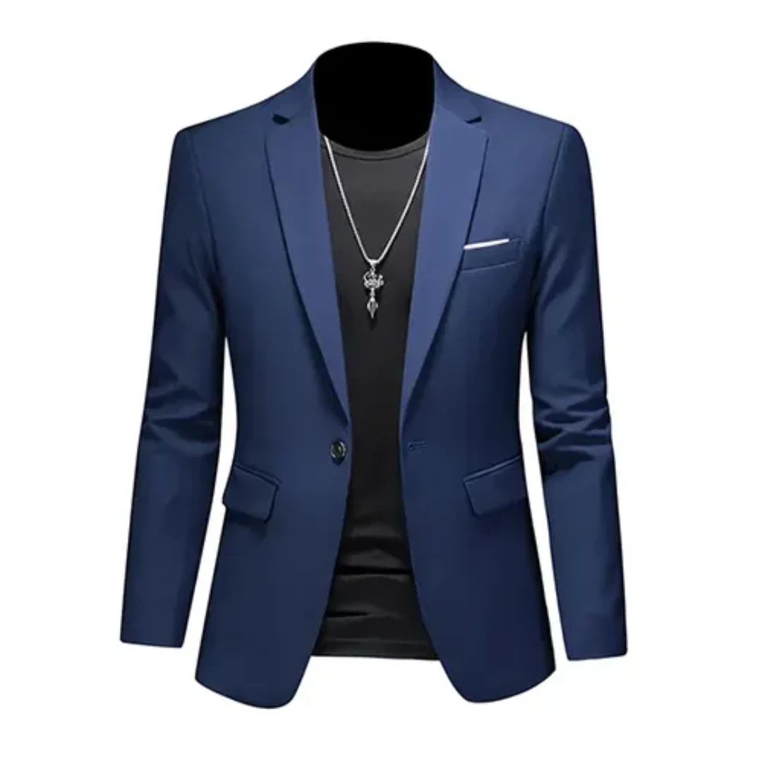 Blazer Slim-Fit Con Cierre Frontal Para Hombre | Ideal Para Uso Formal Y Semi-Formal
