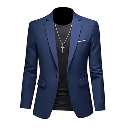 Blazer Slim-Fit Con Cierre Frontal Para Hombre | Ideal Para Uso Formal Y Semi-Formal