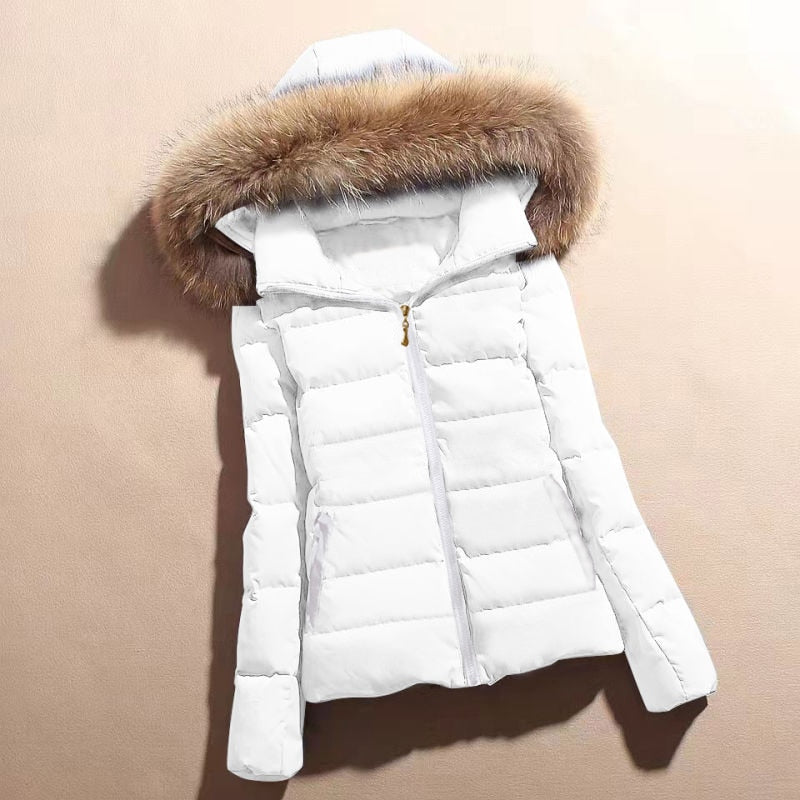 Chaqueta Acolchada con Capucha para Mujer | Ideal para La Temporada Fría