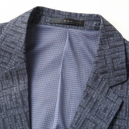 Blazer Con Motivo Geométrico Y Corte Estándar Para Hombre | Ideal Para Usos Formales Y Semi-Formales