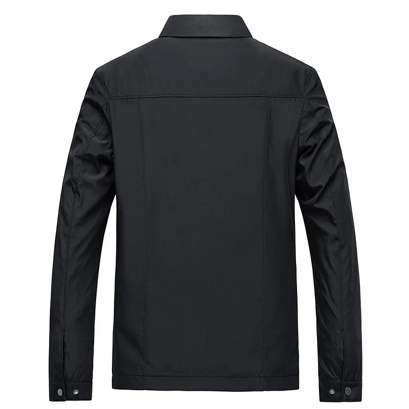 Chaqueta con Cuello Alto y Cierre de Cremallera para Hombre | Ideal para Uso Diario