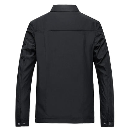 Chaqueta con Cuello Alto y Cierre de Cremallera para Hombre | Ideal para Uso Diario