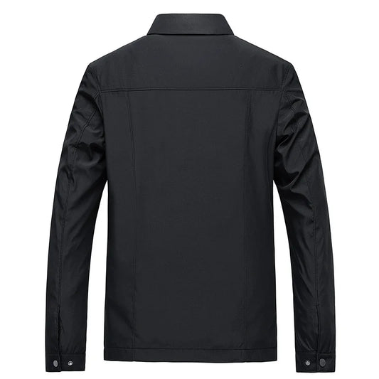 Chaqueta con Cuello Alto y Cierre de Cremallera para Hombre | Ideal para Uso Diario