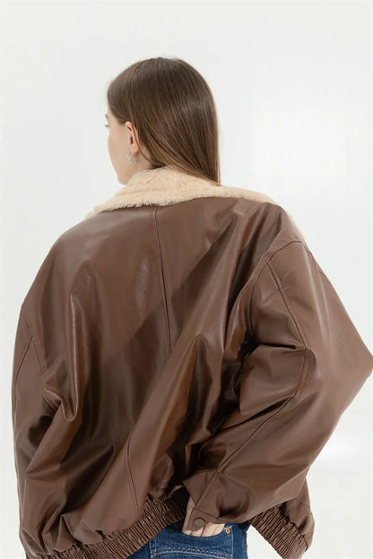 Abrigo De Invierno Con Ajuste Holgado Y Diseño Liso Para Mujer | Ideal Para Invierno