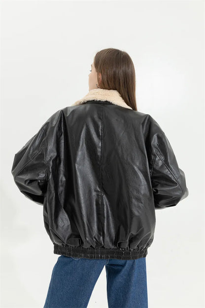 Abrigo De Invierno Con Ajuste Holgado Y Diseño Liso Para Mujer | Ideal Para Invierno