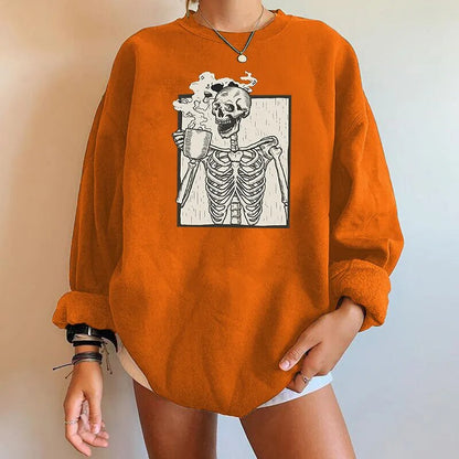 Sudadera de Halloween en Color Lila con Diseño Temático para Adultos | Ideal para Otoño