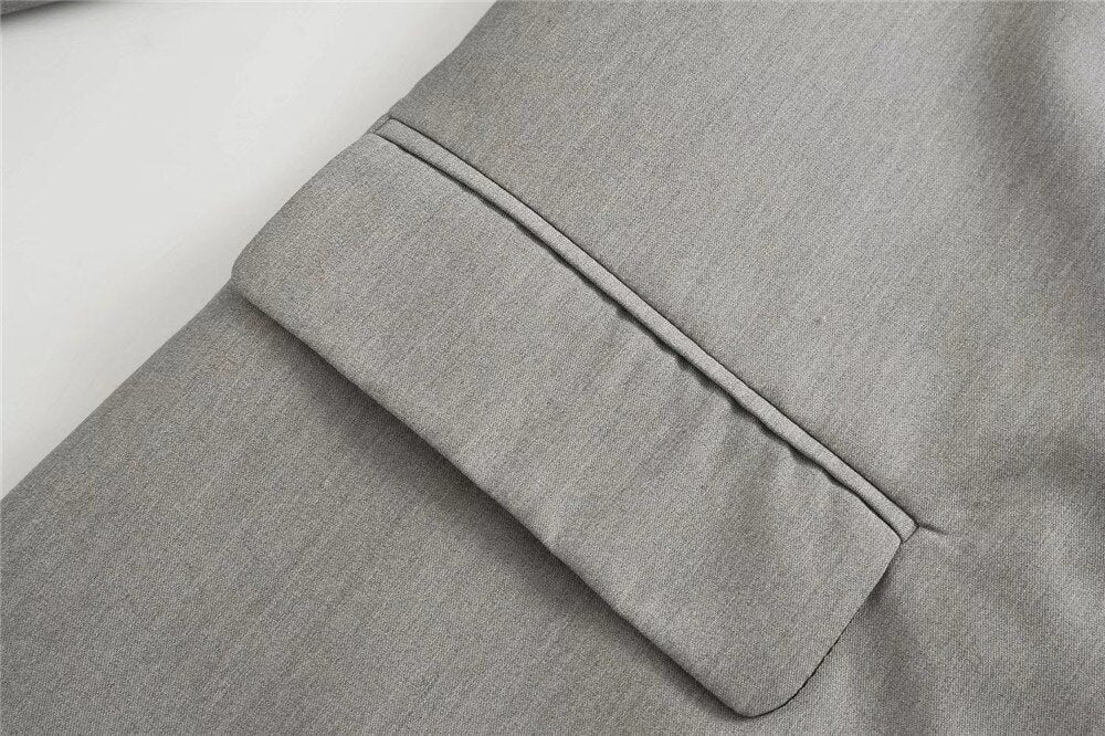 Blazer Con Cierre Cruzado Y Botones Para Mujer | Ideal Para Contextos Profesionales Y Uso Diario