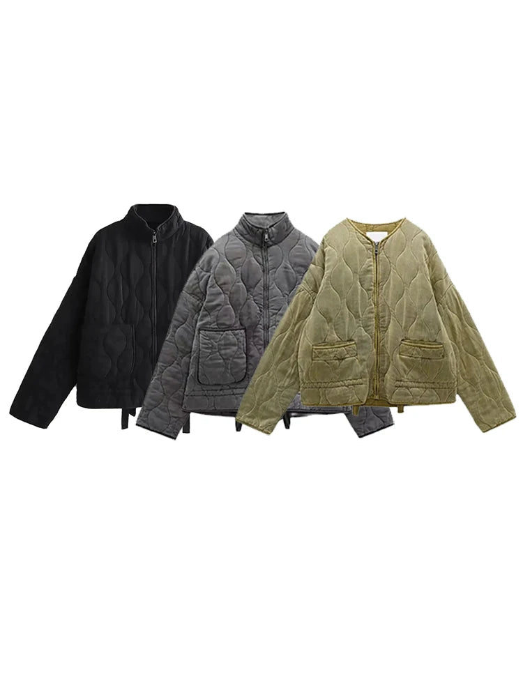 Chaqueta Acolchada con Corte Amplio para Mujer | Ideal para Otoño E Invierno
