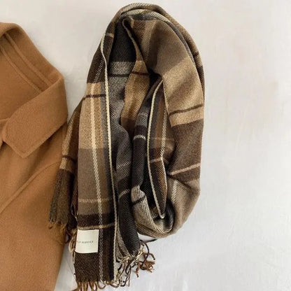 Bufanda Con Estampado De Cuadros Para Hombre Y Mujer | Ideal Para Invierno