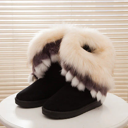 Botas De Invierno Con Forro Interior Y Diseño Cerrado Para Mujer | Ideal Para Invierno