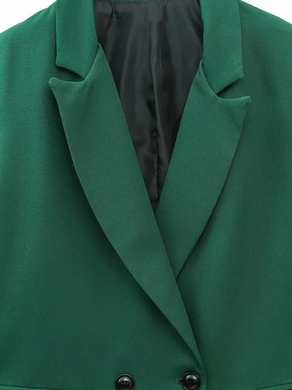 Blazer Con Cierre Cruzado Y Botones Para Mujer | Ideal Para Contextos Profesionales Y Uso Diario
