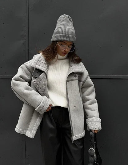 Abrigo De Invierno Con Diseño Holgado Y Bolsillos Para Mujer | Ideal Para Invierno