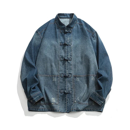 Camisa Con Cierre De Botones Y Col Mandarín Para Hombre | Ideal Para Uso Diario