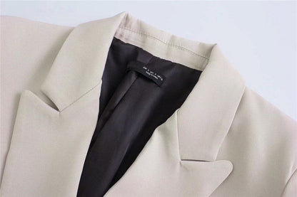 Blazer Con Cierre Cruzado Y Botones Para Mujer | Ideal Para Contextos Profesionales Y Uso Diario