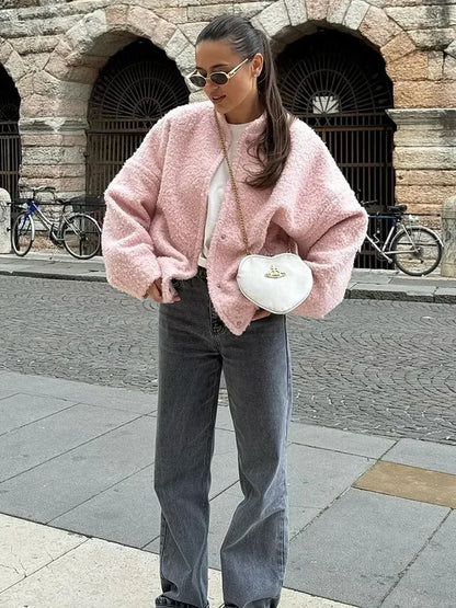 Chaqueta Corta con Corte Amplio para Mujer | Ideal para Otoño e Invierno