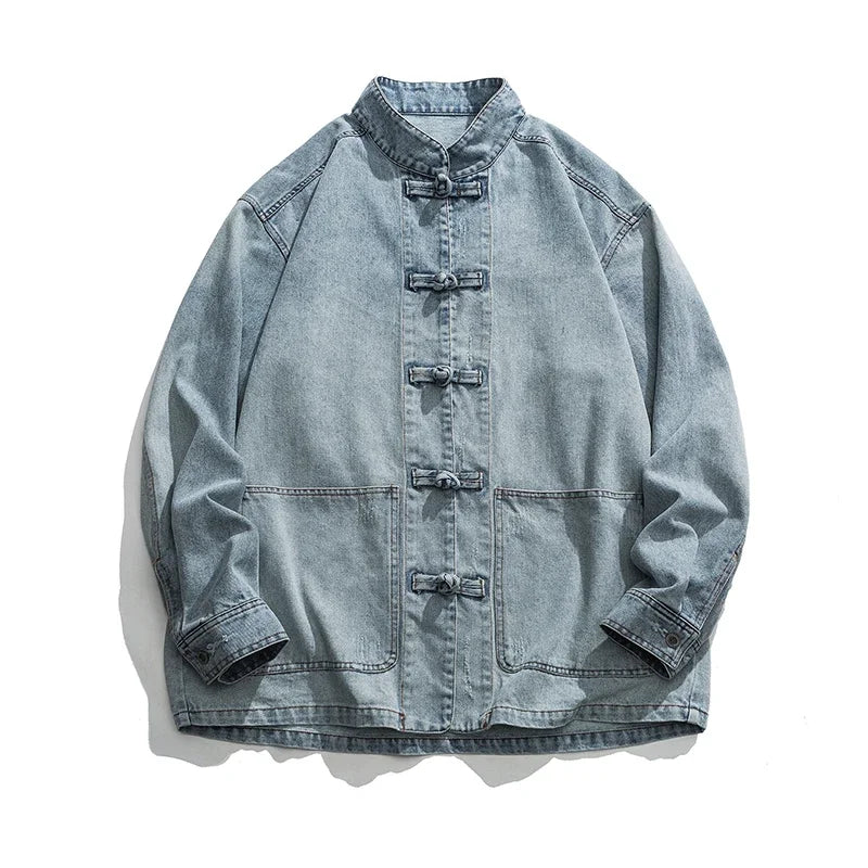 Camisa Con Cierre De Botones Y Col Mandarín Para Hombre | Ideal Para Uso Diario