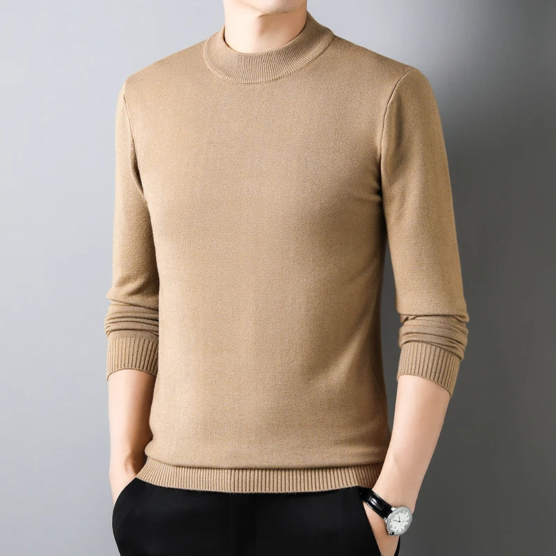 Jersey de Cuello Redondo Canelado con Corte Ajustado para Hombre | Ideal para Uso Diario