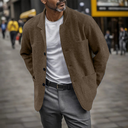 Chaqueta Para Hombre De Corte Fluido Con Bolsillos Frontales | Ideal Para Uso Profesional Y Casual