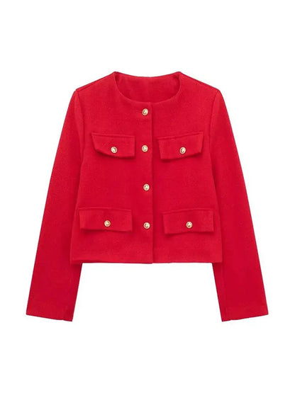 Blazer con Corte Recto y Cierre de Botones para Personas Adultas | Ideal para Uso Profesional y Diario