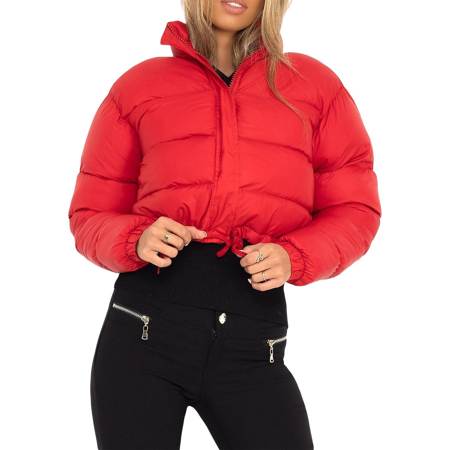 Chaqueta Acolchada De Invierno Con Cierre Frontal Para Mujer | Ideal Para Temporada Fría