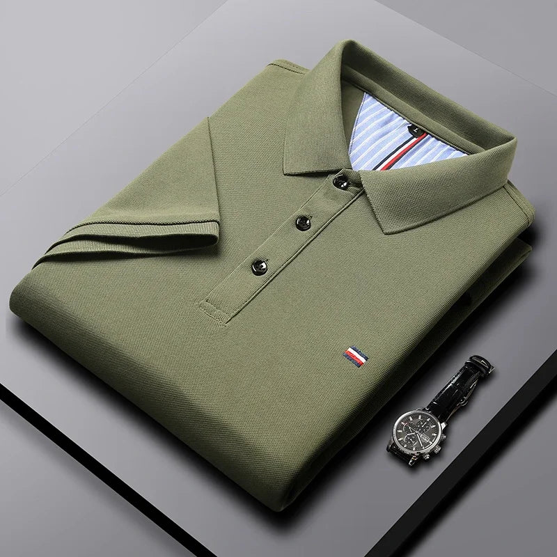 Polo Classique À Manches Courtes Avec Col Boutonné Pour Homme | Idéal Pour Un Usage Quotidien