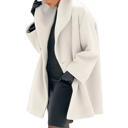 Trench Coat De Corte Largo Y Ajuste Holgado Para Mujeres | Ideal Para Uso Diario O Entretiempo