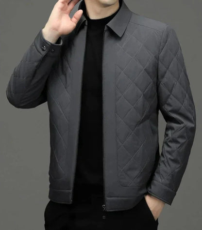 Chaqueta Acolchada Con Corte Ajustado Para Hombre | Ideal Para Días Frescos