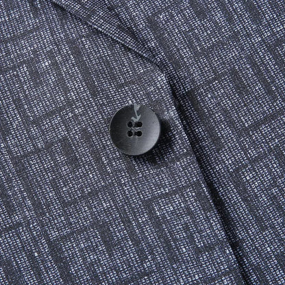Blazer Con Motivo Geométrico Y Corte Estándar Para Hombre | Ideal Para Usos Formales Y Semi-Formales