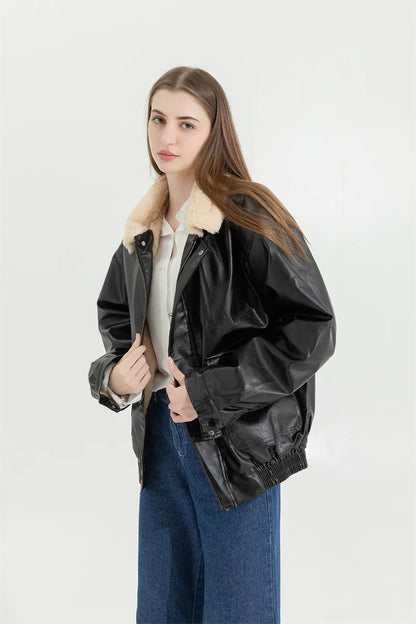 Abrigo De Invierno Con Ajuste Holgado Y Diseño Liso Para Mujer | Ideal Para Invierno