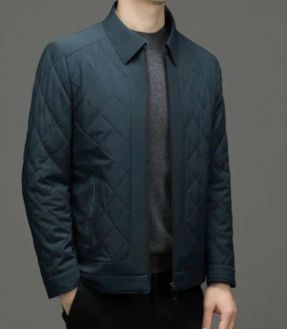 Chaqueta Acolchada Con Corte Ajustado Para Hombre | Ideal Para Días Frescos