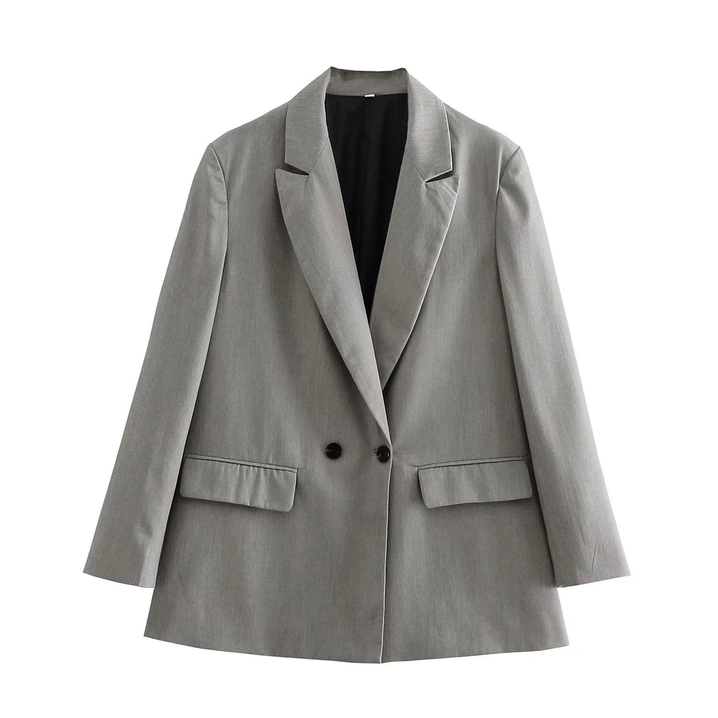 Blazer Con Cierre Cruzado Y Botones Para Mujer | Ideal Para Contextos Profesionales Y Uso Diario